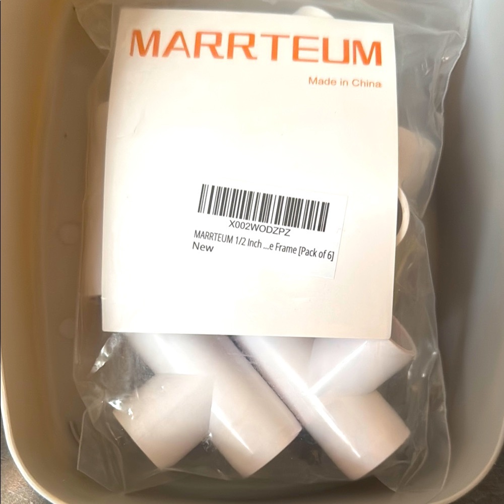 MARRTEUM 1/2 Inch 3 Way PVC T Elbow Fitting Furniture SCH40 Pipe Connector NWT